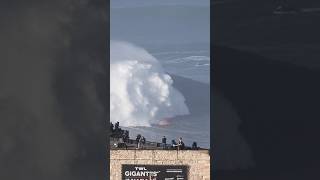 WORST WIPEOUT EVER IN NAZARE ☠️ fail nazare bigwaves surf oceanwaves [upl. by Vasilis569]