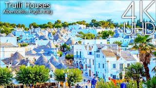 Alberobello Puglia Italy in 4K UHD Drone  Alberobello’s Trulli Houses [upl. by Nemaj782]