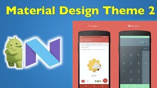 4 Android Material Design Android Custom Material Theme Design 2 [upl. by Bilac]