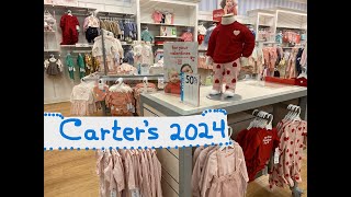 CARTERS JANUARY 2024 SHOP WITH ME💗VALENTINES DAY💟ST PATRICKS DAY☘EASTER🐇SIZE NEWBORN  SIZE 14 [upl. by Sum774]