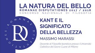 Massimo Marassi  Kant e il significato della bellezza [upl. by Grim]