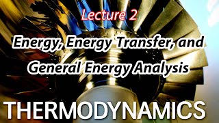 شرح Thermodynamics Chapter 2 – Lecture 2 Energy Energy Transfer and General Energy Analysis [upl. by Halstead]