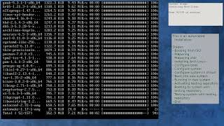 Arch Linux installation recording to kernel 6117arch11 testing [upl. by Oren615]