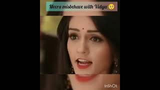 Meera misbehave with Vidya then Vidya slap Meera 😂saathnibhanasathiya serialshorts meera vidya [upl. by Krishnah]