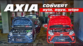 Perodua Axia Convert Wigo Ayla Agya  Super Kcar Gathering [upl. by Lerak392]