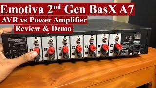 Emotiva BasX A7 Power Amplifier  First unit in India Handson review and Demo Budget Power Amp [upl. by Schindler615]