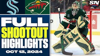 Seattle Kraken at Minnesota Wild  FULL Shootout Highlights  October 12 2024 [upl. by Lloyd]