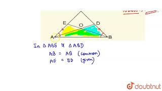 In the given figure angle ABC  angle BAC  D and E are pointts on BC and AC respectively such t [upl. by Gnas]