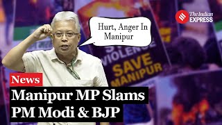 Manipur MP Angomcha Bimol Akoijam Lashes Out At BJP Over Manipur Violence In Lok Sabha [upl. by Ariuqahs]