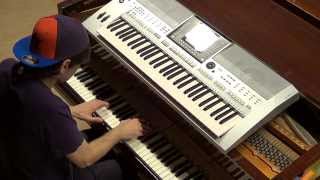 Avicii  Addicted To You  piano amp keyboard synth cover by LIVE DJ FLO [upl. by Aleicarg]