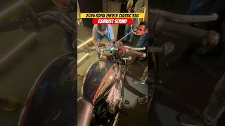 2024 Royal Enfield Classic 350 Exhaust Sound  Bikewale shorts classic350 [upl. by Drais639]