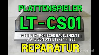 LT CS01 Turntable Reparatur und Funktion [upl. by Allen]