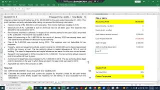 05 IAS 12 Income Taxes  Numerical Example for Accounting Profit to Taxable Profit [upl. by Michaelina]