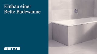 Badewanne einbauen mit Wannenfüßen  BETTE [upl. by Iralav]