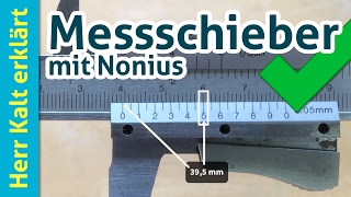 Richtig messen mit dem Messschieber mit Nonius [upl. by Nadeau]