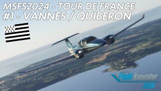 Tour de France MSFS 2024 1  de Vannes à Quiberon [upl. by Paris]