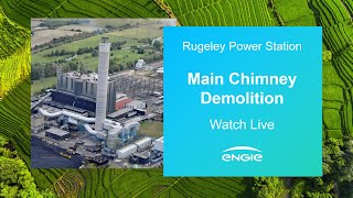 WATCH LIVE –Main Chimney demolition at Rugeley Power Station [upl. by Larkin]