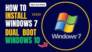 how to install windows 7 StepbyStep Guide Installing Windows 7 Dual Boot with Windows 10 [upl. by Ahsiniuq47]