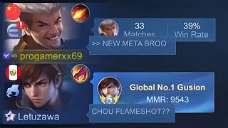 I PRETEND NUB CHOU AND MET YOUTUBE GUSION IN SOLO RANKED he cry hahaha [upl. by Sholem]