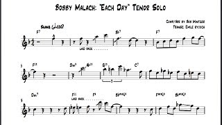 Bob Malach quotEach Dayquot TRANSCRIPTION [upl. by Robbie]