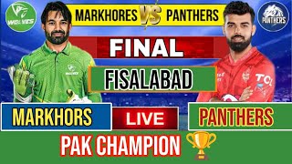 Markhors vs Panthers Final at Faisalabad Champions OneDay Cup Sep 29 2024  Live Cricket Score [upl. by Donni]