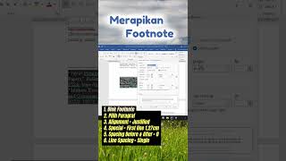 Tutorial Merapikan Footnote P1 [upl. by Gussie]