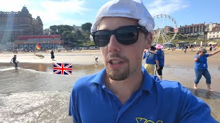 Americans First Time in Scarborough Trying Rock Fish amp Chips Sea Life [upl. by Etyak]