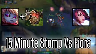 15 Minute Stomp Against Fiora  League Of Legends [upl. by Ellicul718]