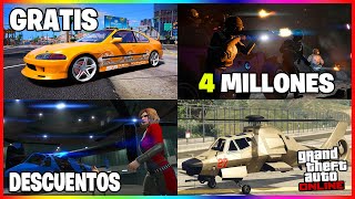 NUEVA ACTUALIZACION en GTA5 Online GOLPE x2 GANA 4 MILLONES DESCUENTOS y MÁS [upl. by Eelrebma]