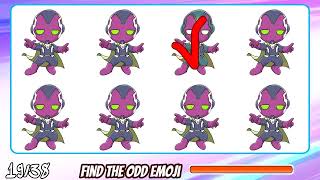 FIND THE ODD EMOJI OUT to Win this Quiz Odd One Out Puzzle Find The Odd Emoji Quizzes 09095 [upl. by Maryn]