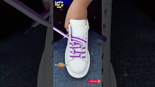 New easy tie sneaker shoe laces New crisscross shoelacing shoelaces shorts [upl. by Hube343]