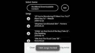 Rock Band Song List for Android [upl. by Leffert]