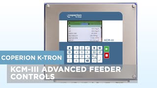 Coperion KTron KCMIII Feeder Control [upl. by Atsahc]