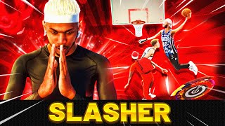 I brought back MY OVERPOWERED SLASHER BUILD on NBA 2K21 CURRENT GEN and dominated the park [upl. by Aneelad]