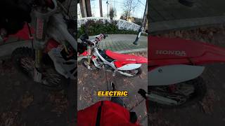 He Built A DIY Electric CRF450 😱 electric bike [upl. by Indys998]