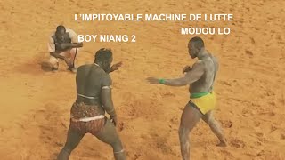 IMPITOYABLE MACHINE DE LUTTE MODOU LO ET BOY NIANG 2 BADIAR TV [upl. by Berke]