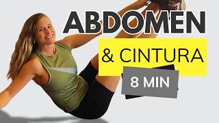 8 MIN ABDOMINALES Y CINTURA  Ejercicios para Oblicuos 20¨ON  10¨OFF ¡Define tu Cintura ahora [upl. by Berenice907]