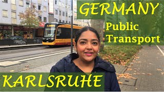 How to use Public Transport in Germany Karlsruhe How to buy tickets for city trains in Karlsruhe [upl. by Uhn778]