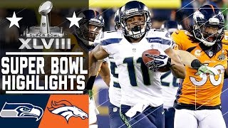 Super Bowl XLVIII Seahawks vs Broncos highlights [upl. by Jenelle]