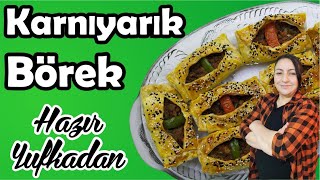 KIYMALI KARNIYARIK BÖREK TARİFİ  PRATİK BÖREKLER  ANNEM YOUTUBER OLDU [upl. by Yasmine]