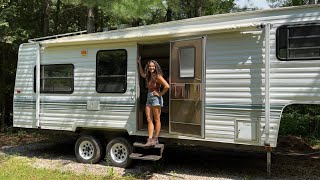 The fifth wheel renovation is complete amp Im moving on 🥲 [upl. by Aniles]