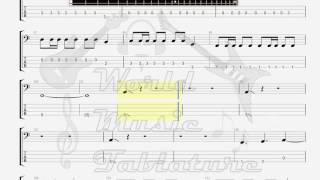 Dio Ronnie James We Rock BASS GUITAR TAB [upl. by Terena]