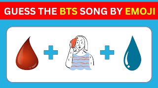 Guess The BTS Songs by the Emoji Challenge  quizgalaxtopia [upl. by Croteau]