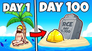 Surviving 100 DAYS on a desert island [upl. by Rabkin512]