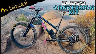 Turning my Hardcore Hardtail into an eMTB  Bimotal Elevate EBike Conversion Kit Review [upl. by Erapsag]