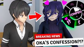 how Yandere Simulator ENDS when OKA CONFESSES to SENPAI [upl. by Oicinoid335]