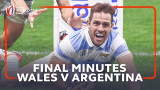 Breathtaking final 625  Wales v Argentina  Rugby World Cup 2023 [upl. by Swetiana]