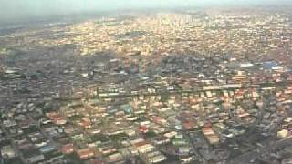 FINAL APPROACH AND LANDING AT LAGOS FROM ACCRA ON UA990 9261 PART 2 [upl. by Norabel]