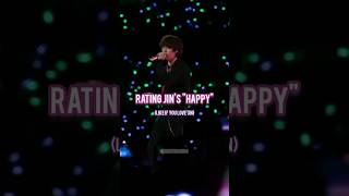 Rating Jins HAPPY💜🧑‍🚀 jin 진 bts 방탄소년단 runningwild happy army shorts [upl. by Adnerak]