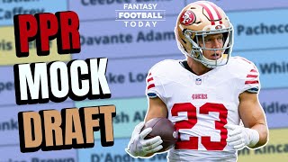 PPR Mock Draft 10 How Experts and Fans Build Winning Teams  2024 Fantasy Football Advice [upl. by Lorelle]